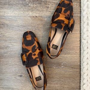 Louise et Cie Animal Print Loafers